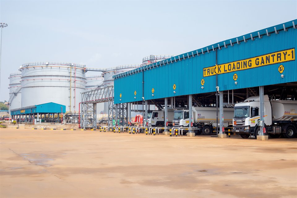 The Bugiri oil storage terminal
