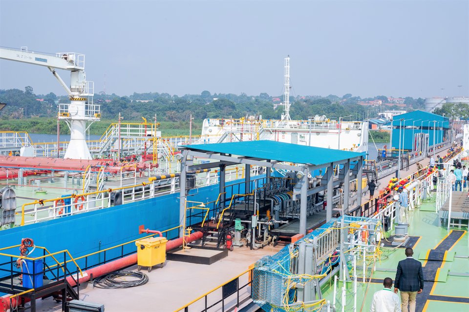 Vessel at the loading jetty